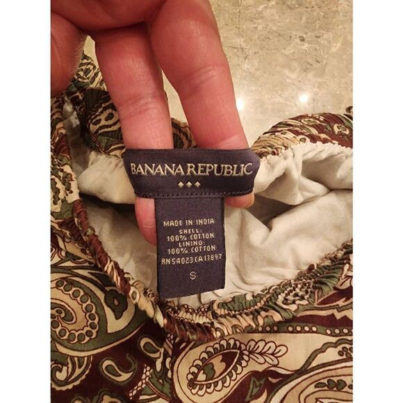 Banana Republic side tie paisley print tiered skirt size small - Picture 7 of 9